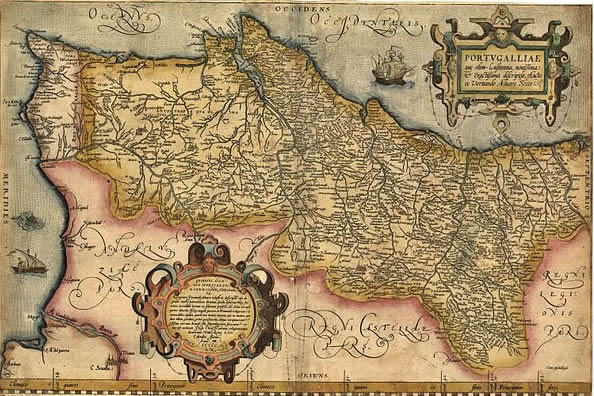 Carte du Portugal de 1561