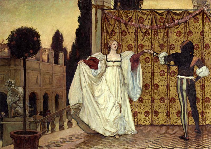 Une pavane (détail)-Edwin Austin Abbey 1897