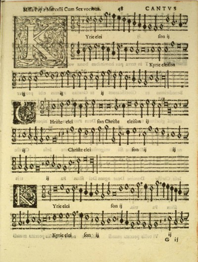 Partition imprimée 1598