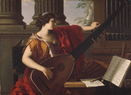Euterpe accordant son théorbe (Laurent de la Hyre) - 1649